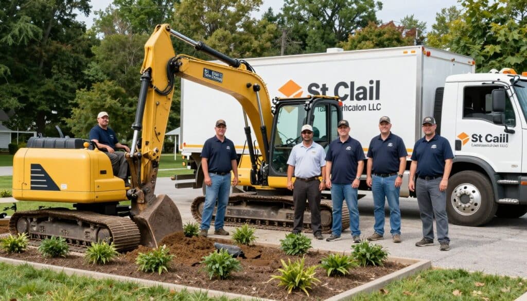 St Clair Landscaping professional team and equipment