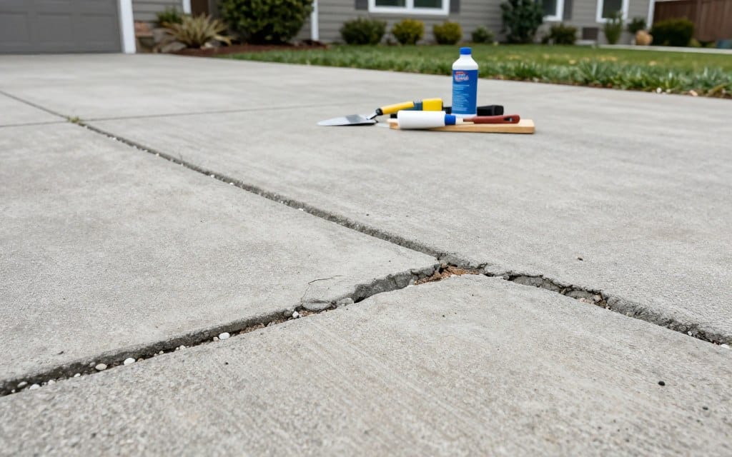 concrete driveway