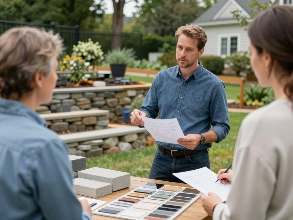 consultation meeting for retaining wall project planning