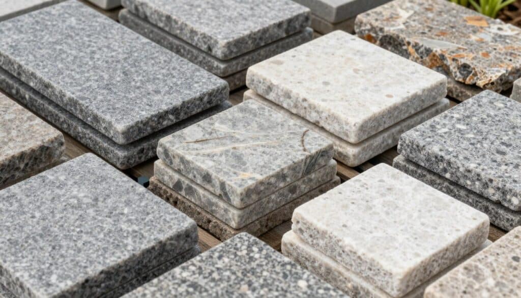 natural stone paver materials for Ludlow patio construction