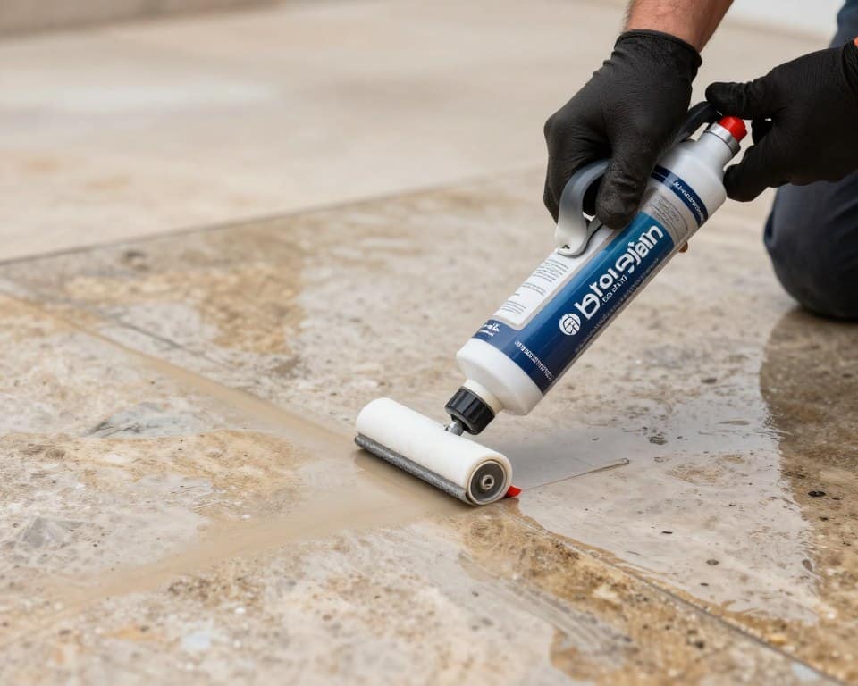 Application of premium paver sealant on Ludlow patio Application of premium paver sealant on Ludlow patio