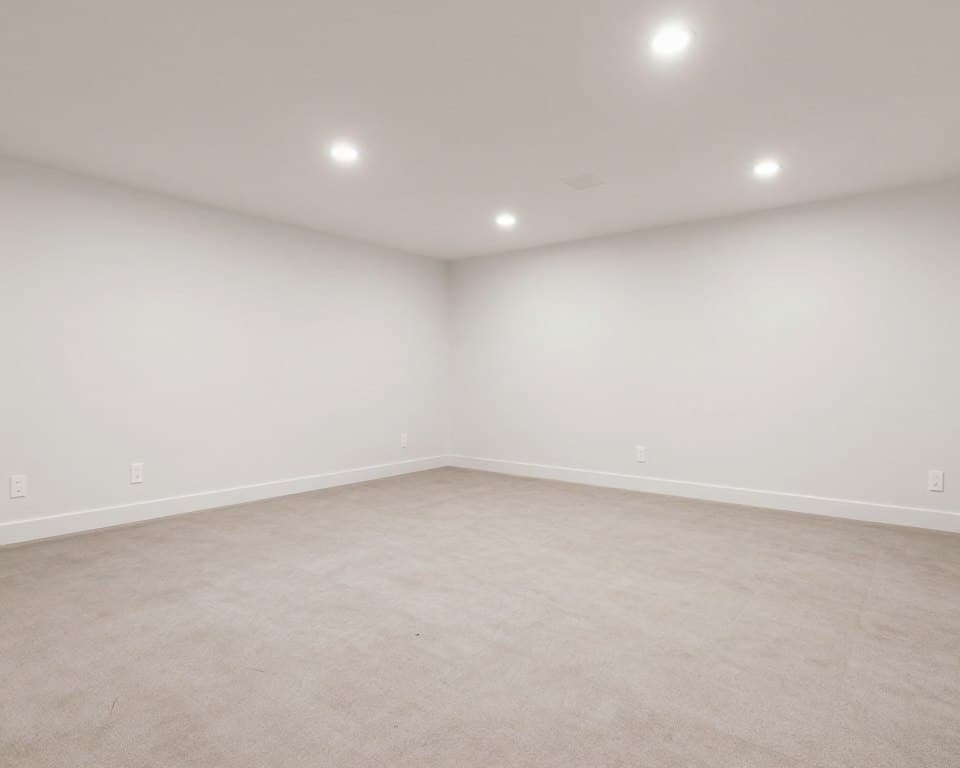 Beautiful dry basement in Ludlow home after professional proofing completed