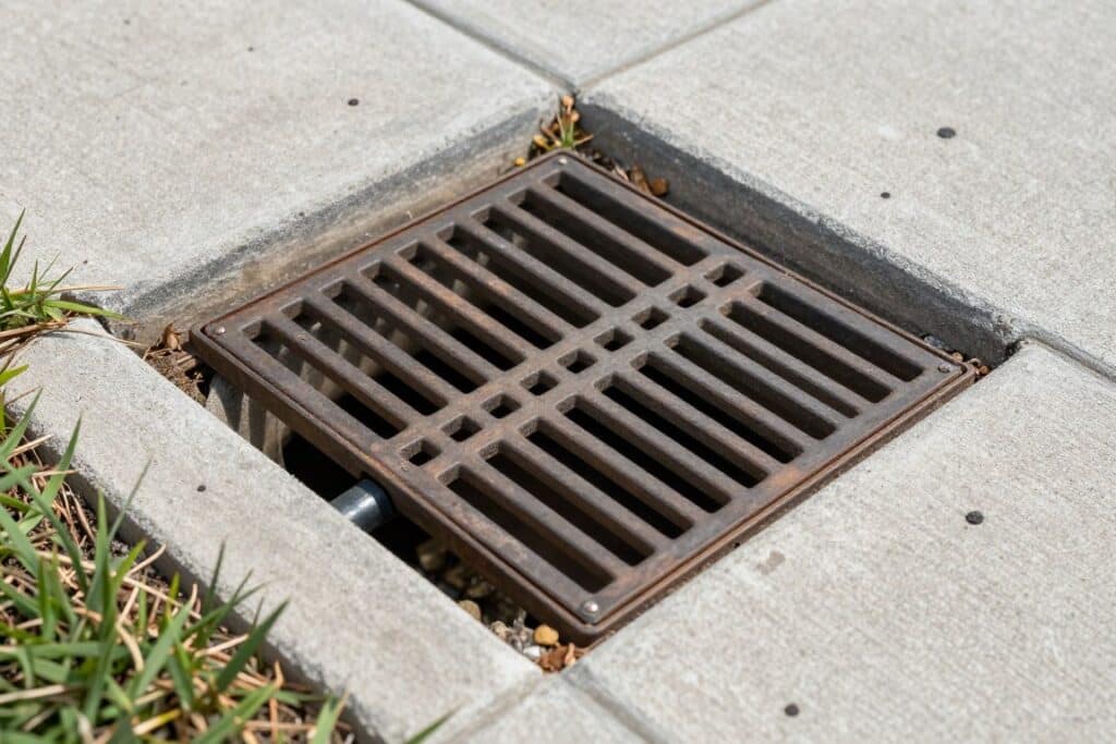 catch basin and drainage grate installation