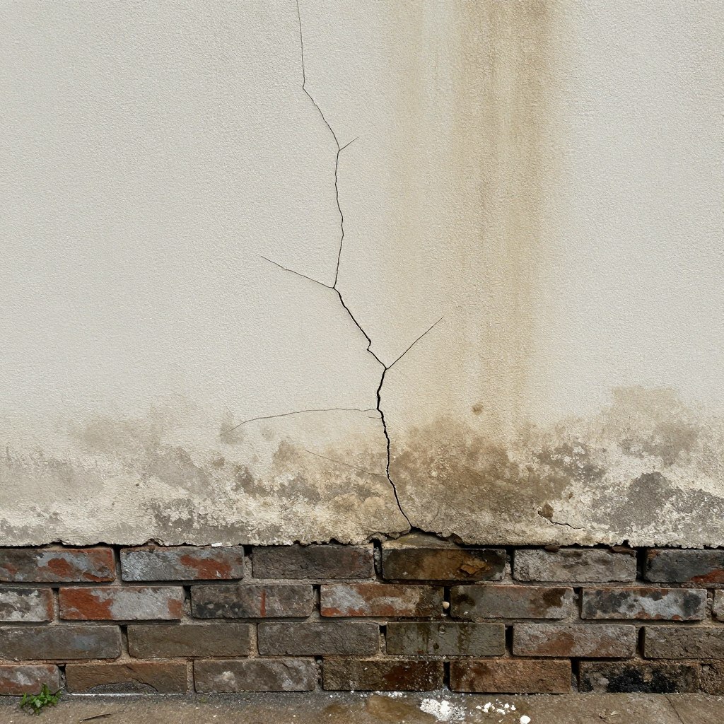 foundation cracks allowing water seepage