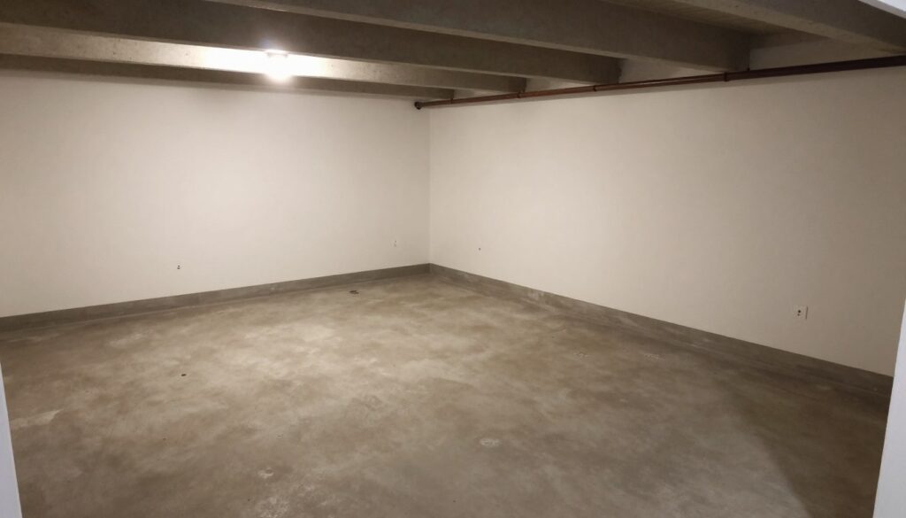protected dry basement after professional waterproofing