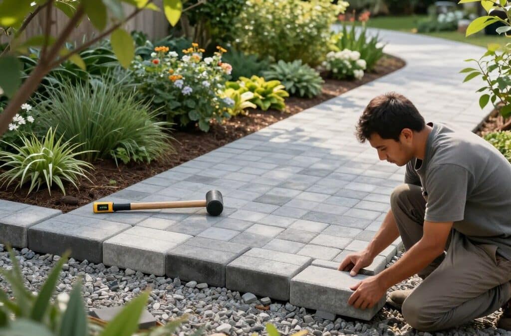 How to Lay Pavers for Walkway Projects: Step-by-Step
