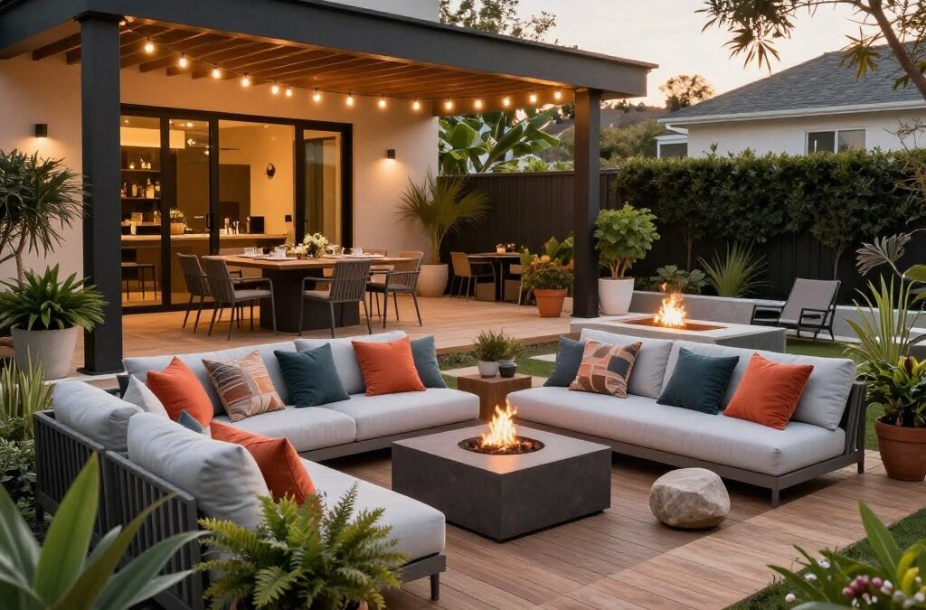 7 Stunning Outdoor Living Spaces for Modern Backyards