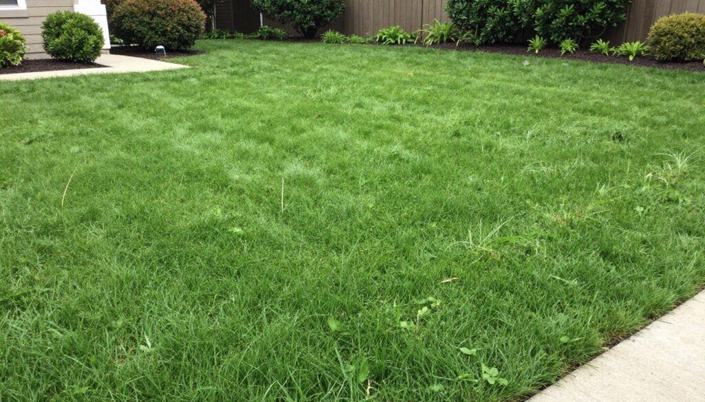 Weed-free lawn achieved through professional comprehensive weed control program
